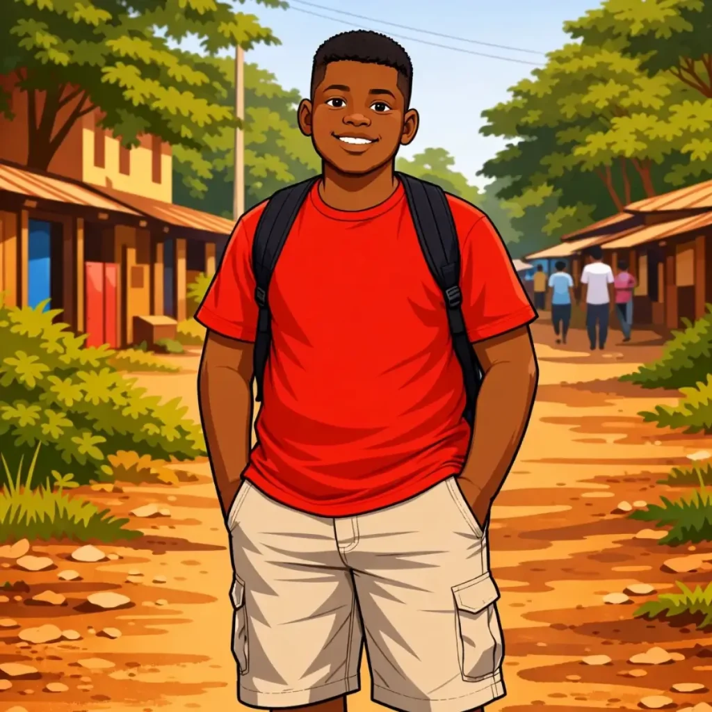 Illustration of Lemayan from Kendi Unfiltered, a loud, spoilt cousin whose nonstop chatter, teasing, and mischief regularly disrupt calm moments around Kendi